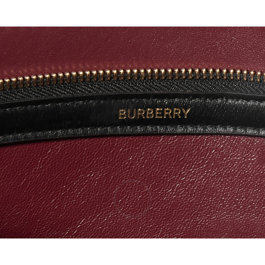 Burberry Black Medium Monogramembossed Leather Clutch 8010320
