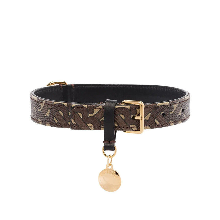 Burberry Bridle Brown Monogram Dog Collar, Brand Size Medium 8022763 5045620806583 Handbags
