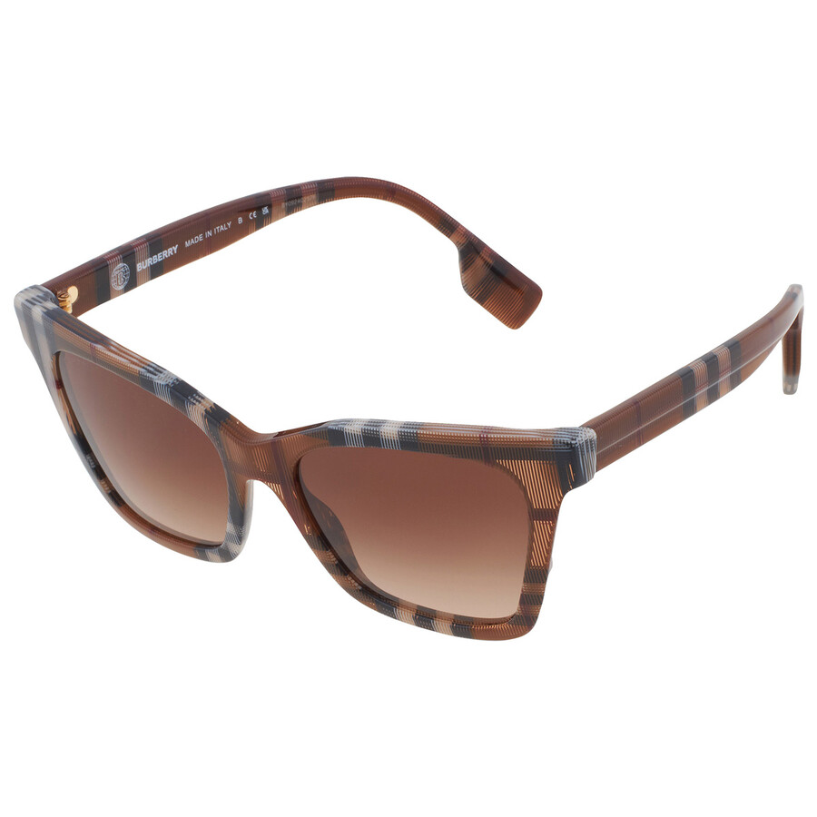 Burberry Brown Gradient Cat Eye Ladies Sunglasses BE4346 396713 53