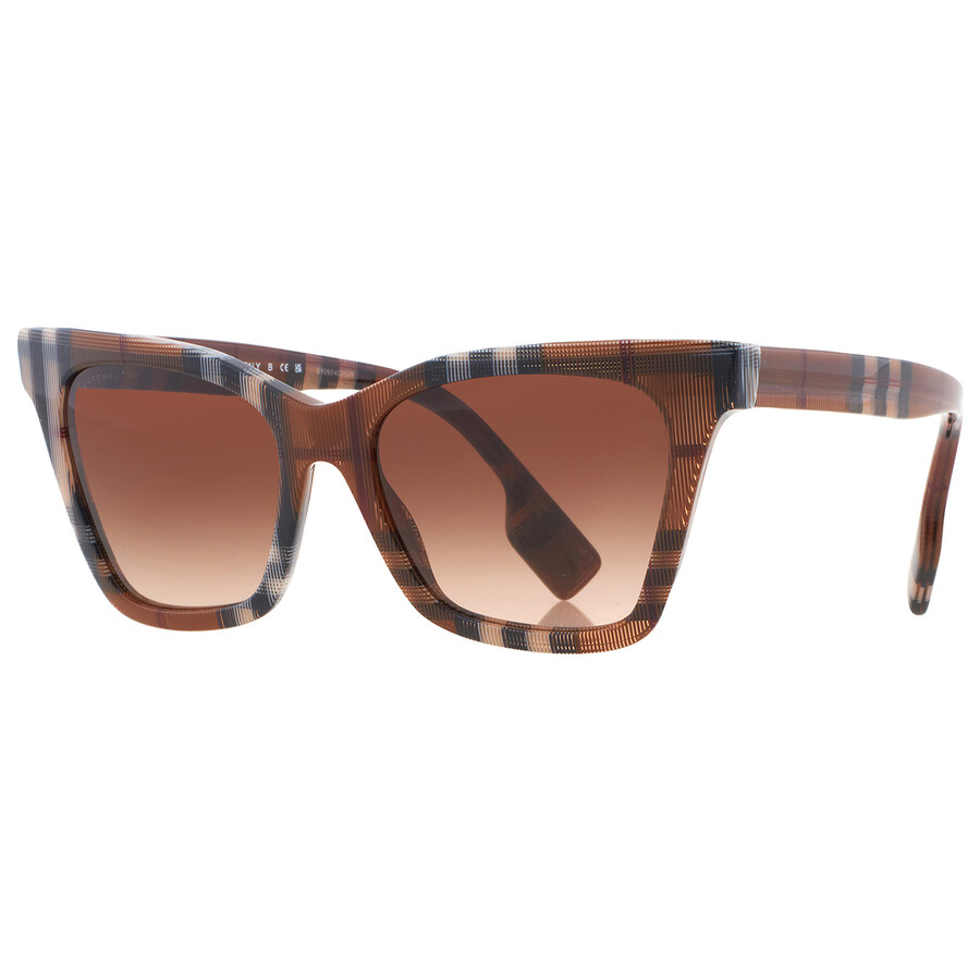 Burberry Brown Gradient Cat Eye Ladies Sunglasses BE4346 396713 53