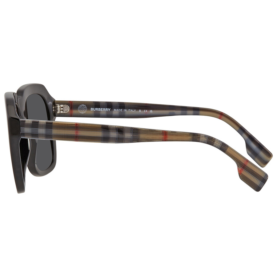 Burberry Dark Gray Square Men's Sunglasses BE4350 395287 55 8056597490245 Sunglasses, Burberry