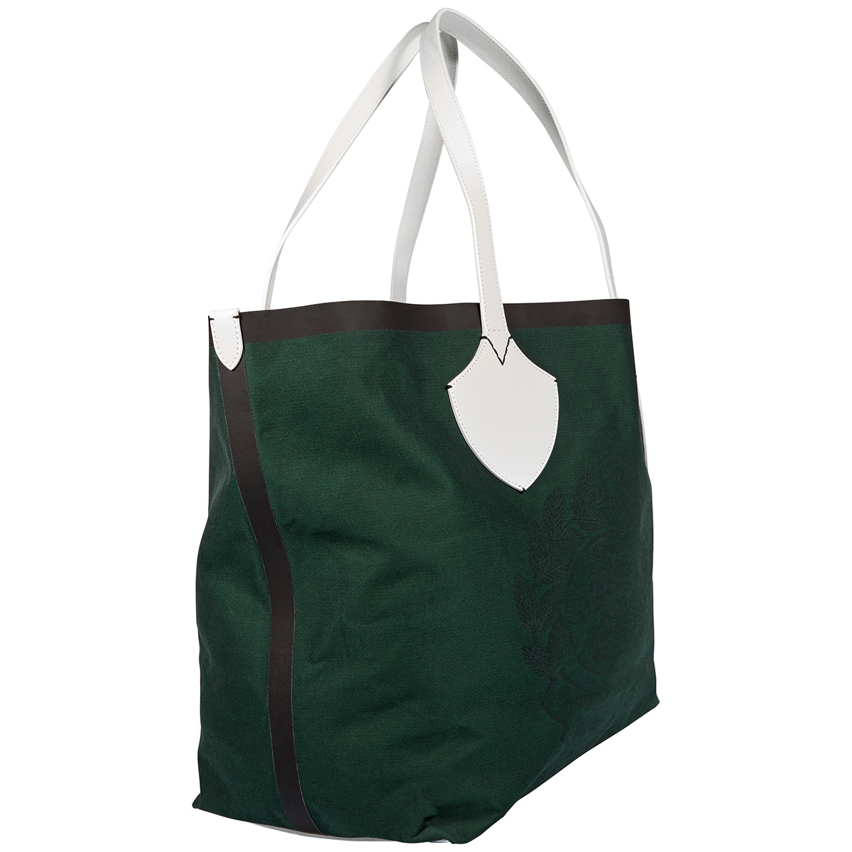 burberry dark racing green the giant tote bag