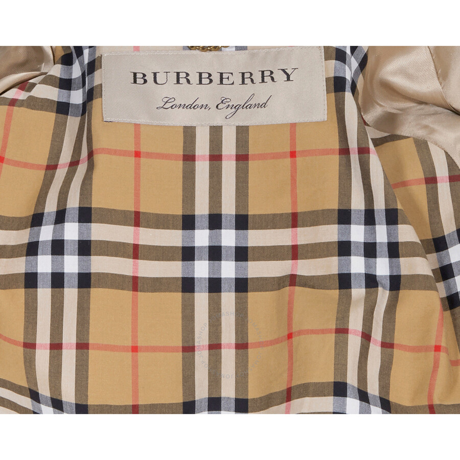 Burberry East Heath Coated Honey Trench Coat