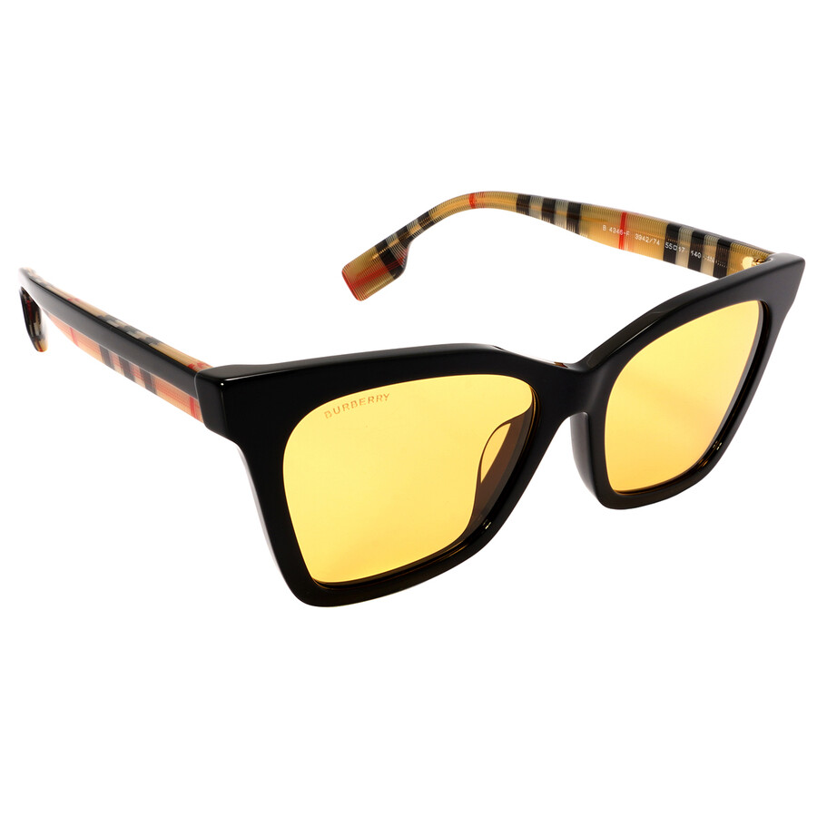 Burberry Elsa Dark Orange Cat Eye Ladies Sunglasses BE4346F 394274 55