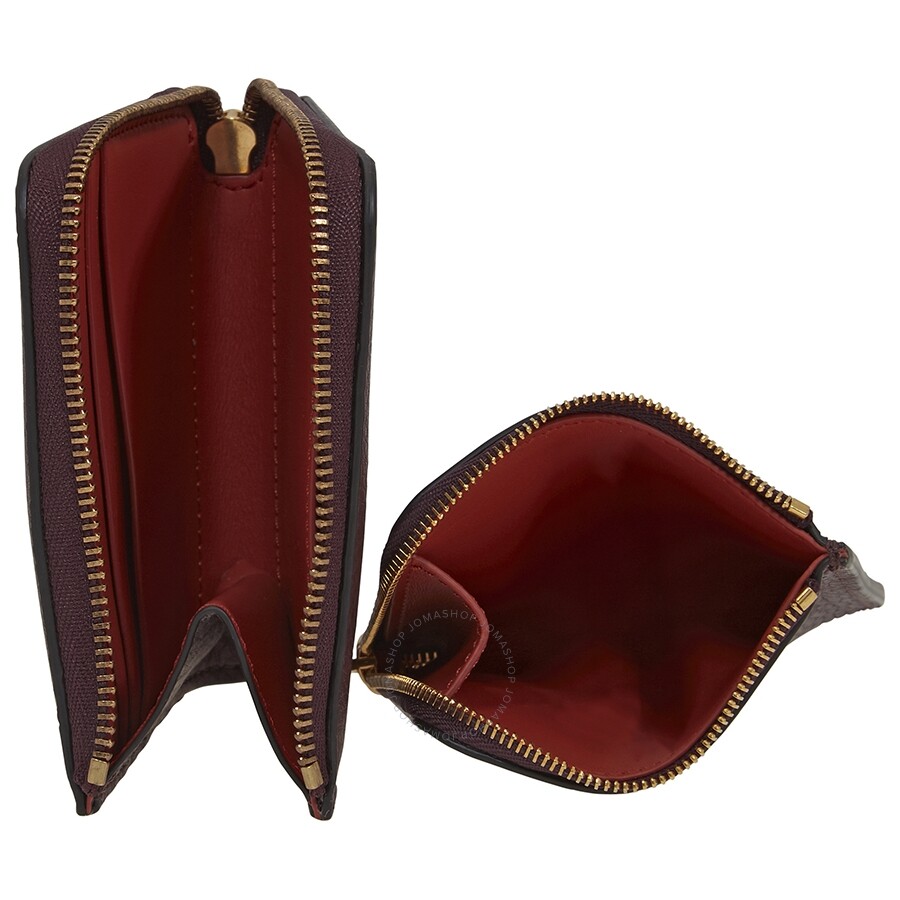 burberry zip around wallet