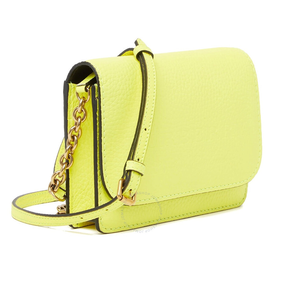 Burberry Hampshire Achen Leather Crossbody Bag in Bright Yellow 4068368 5045552008871