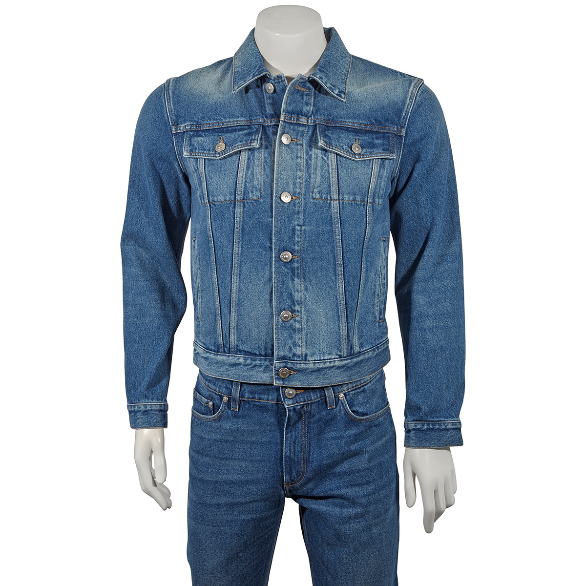 Burberry Indigo Blue Satchwell Cotton 