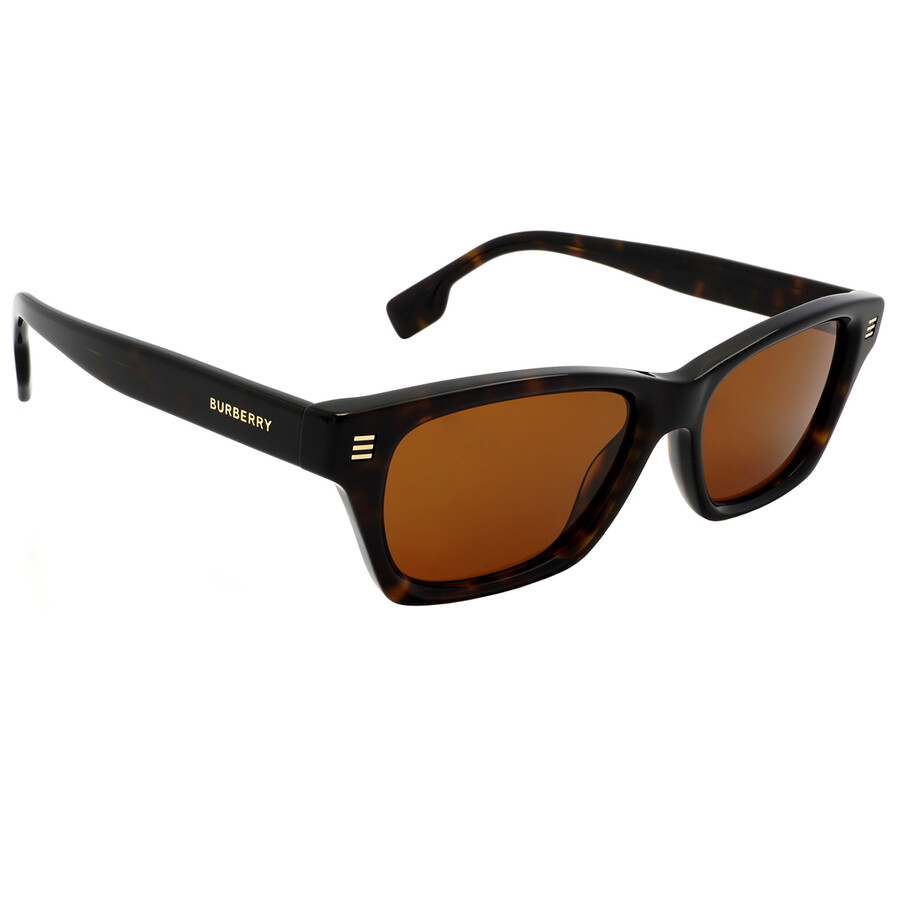 Burberry Kennedy Dark Brown Rectangular Men's Sunglasses BE4357 300273