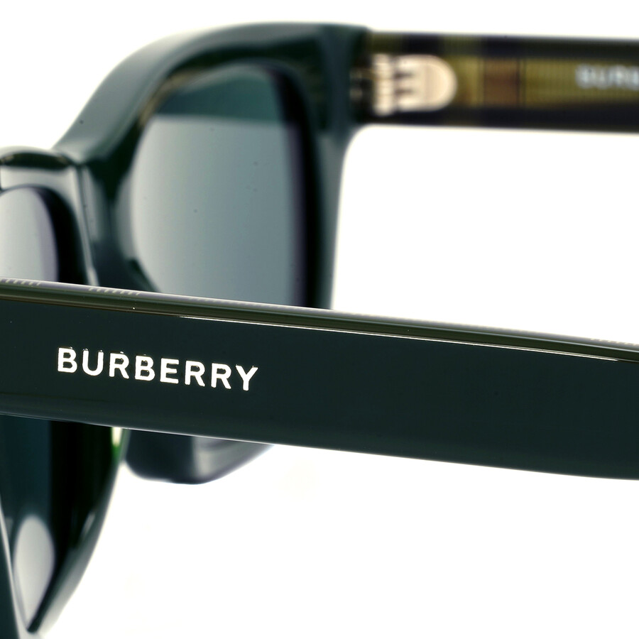 Burberry Kennedy Dark Green Rectangular Men's Sunglasses BE4357 398771