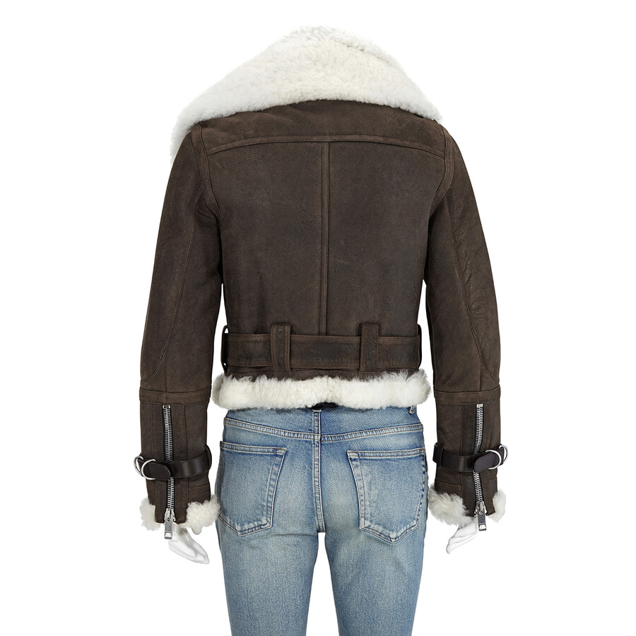 burberry brown leather jacket