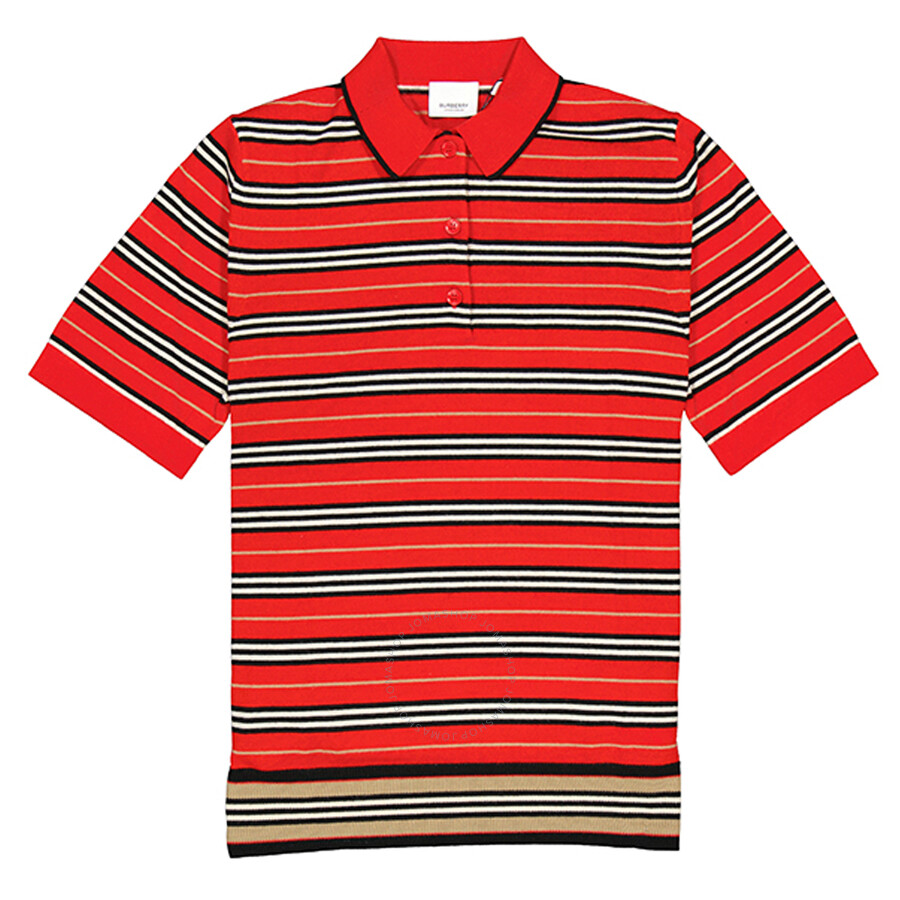 burberry striped polo
