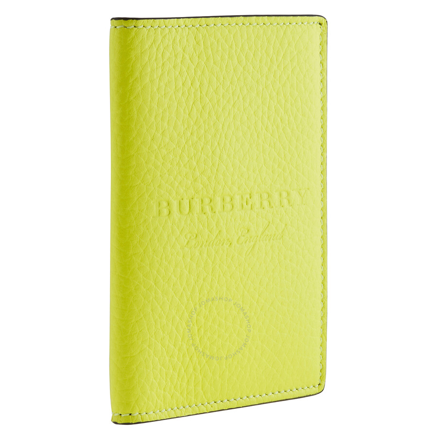 Burberry Ladies Embossed Leather Passport Holder 4064100 5045551206360