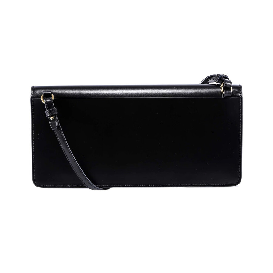 Burberry Ladies Horseferry Print Leather Shoulder Bag In Black 8011460