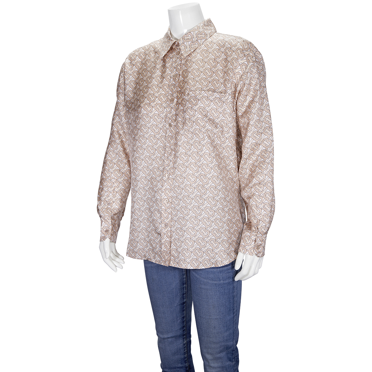 burberry silk shirt