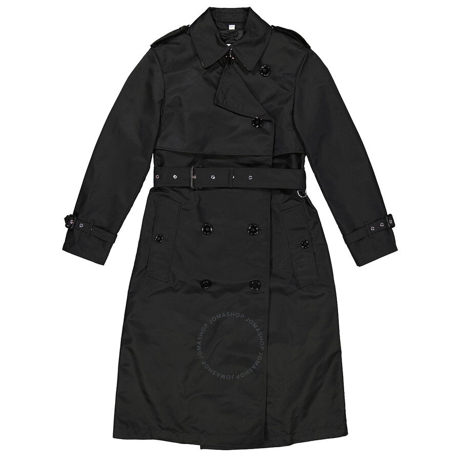 black burberry coat