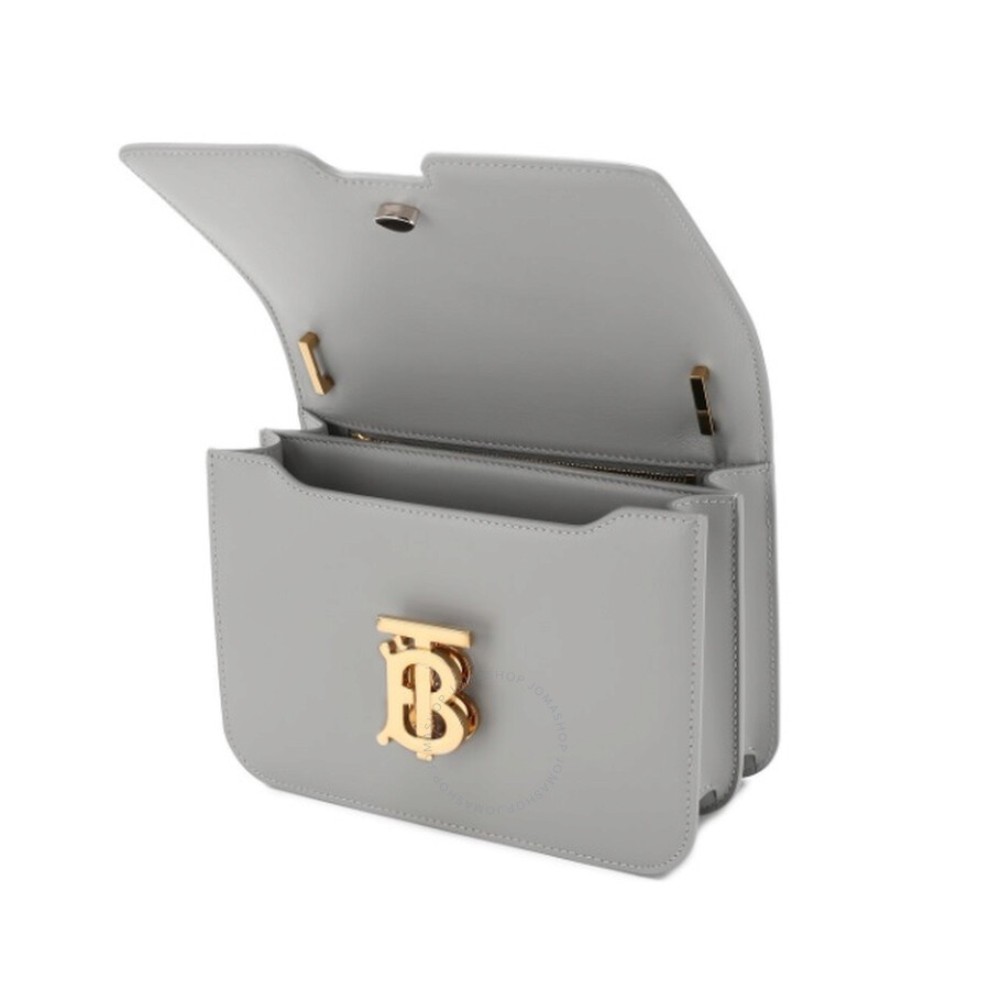 Burberry Ladies Small Leather TB Crossbody Bag In Heather Melange