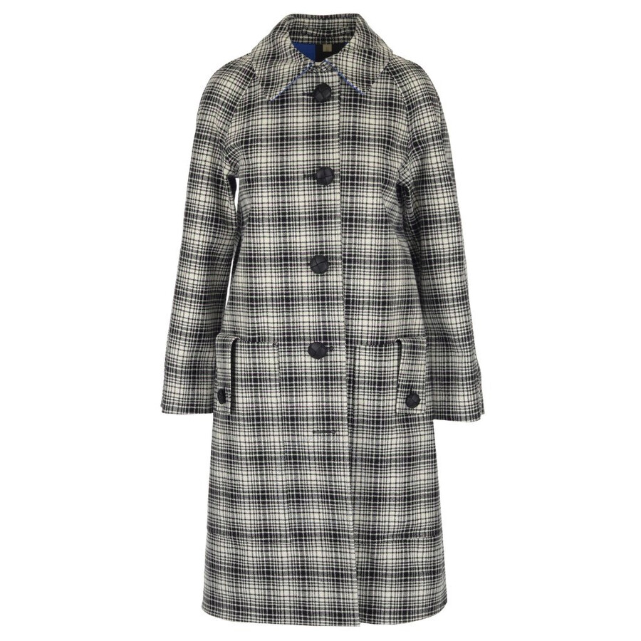 tailored check coat