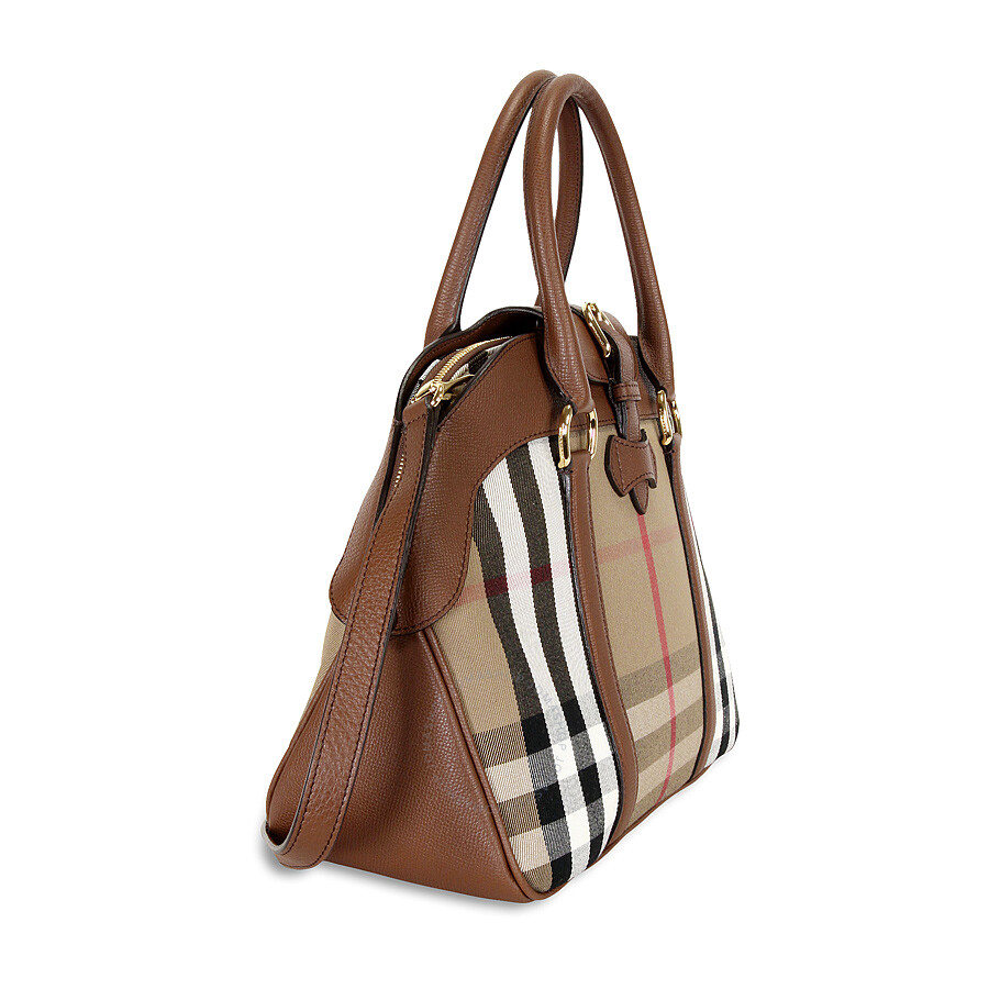 Burberry Large House Check Bowling Bag Tan 3980836 5045458510379 Handbags, Milverton