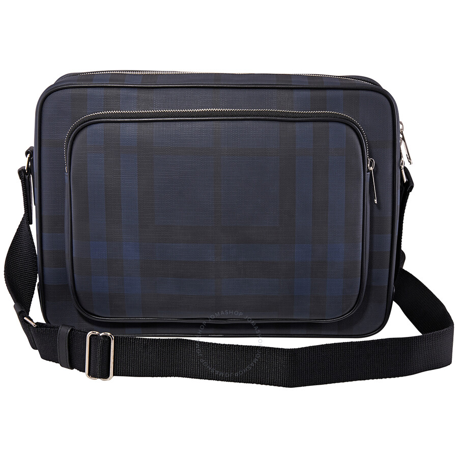 Burberry London Check Messenger Bag In Navy/black 8005168 5045556388320