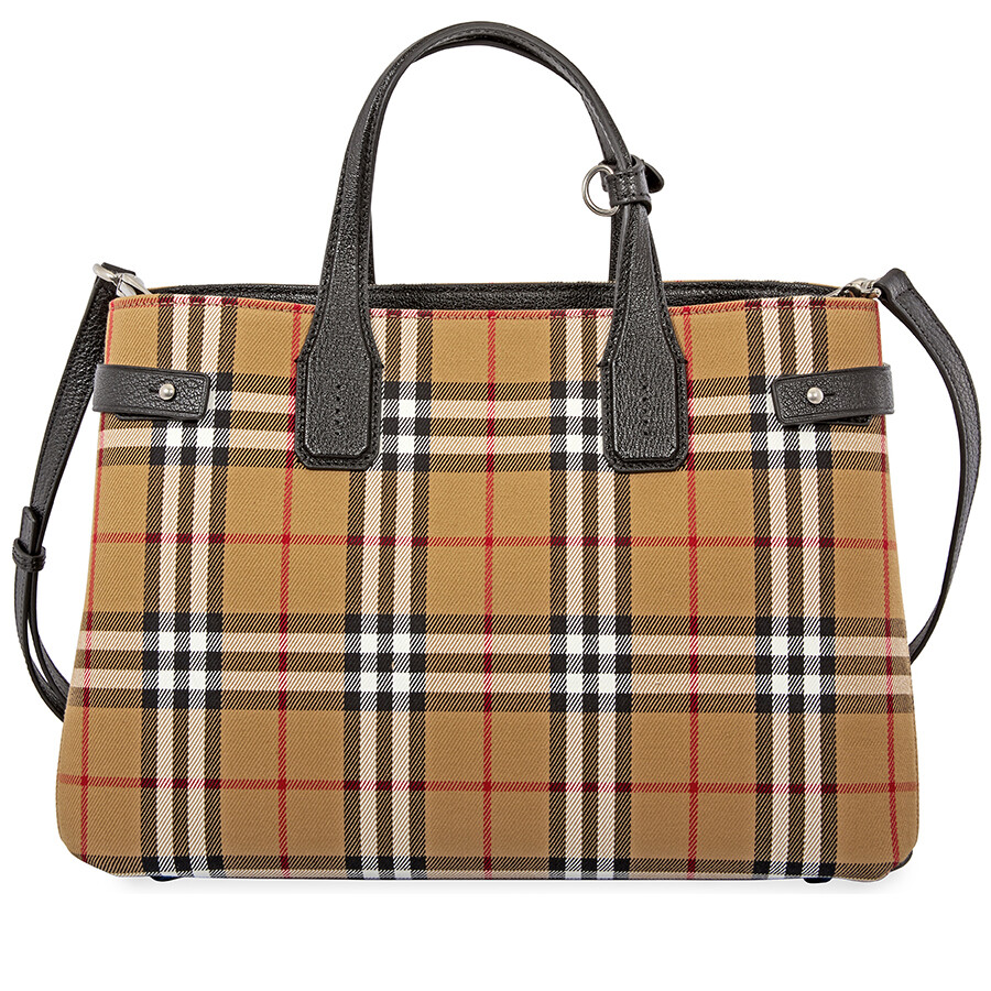 burberry medium banner vintage check bag