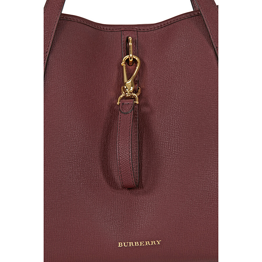 Burberry Medium Grainy Leather Tote Bag Mahogany Red 4020426