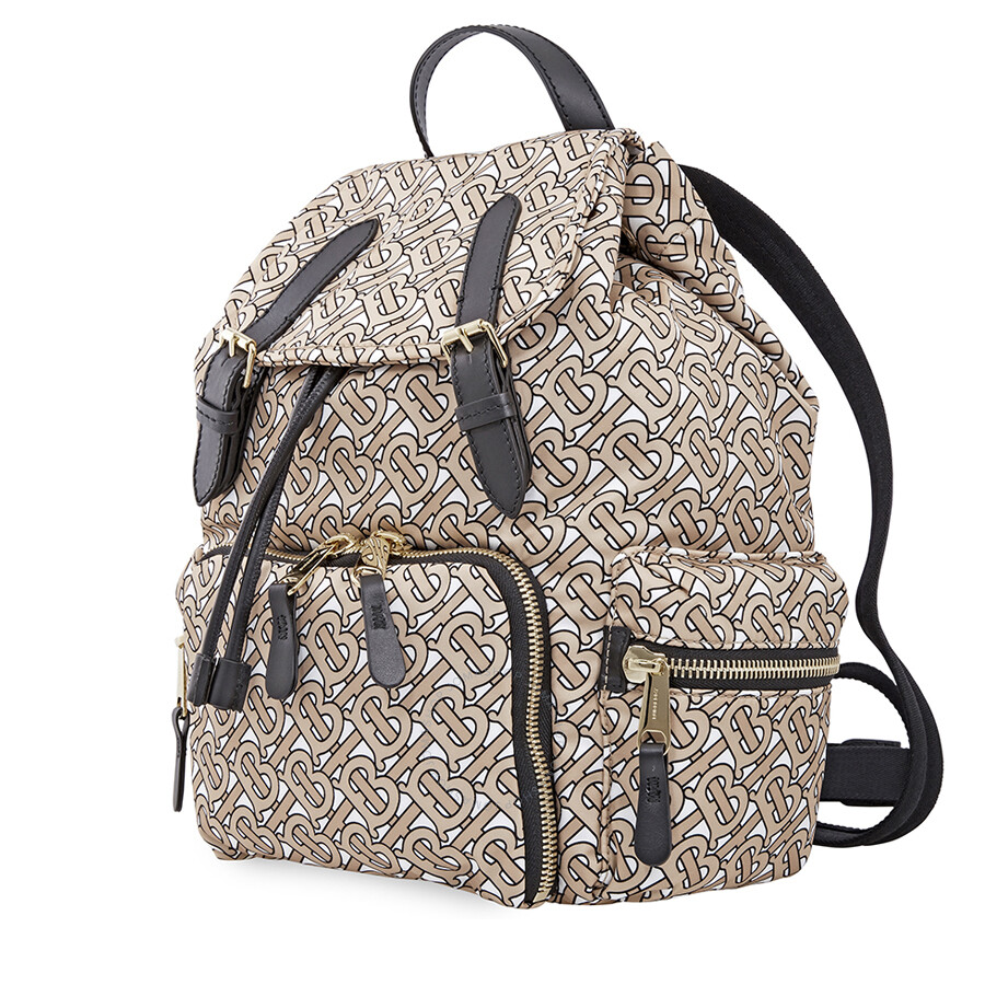 Burberry Medium Rucksack in Monogram Print Nylon-Beige 8011638 ...