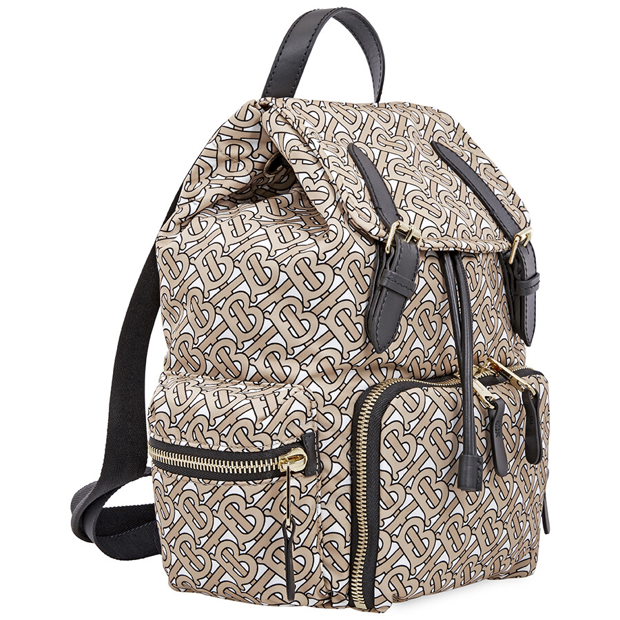 Burberry Medium Rucksack in Monogram Print Nylon-Beige 8011638 ...