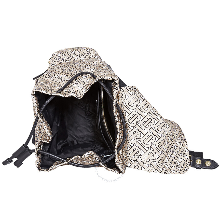 Burberry Medium Rucksack in Monogram Print Nylon-Beige 8011638 ...