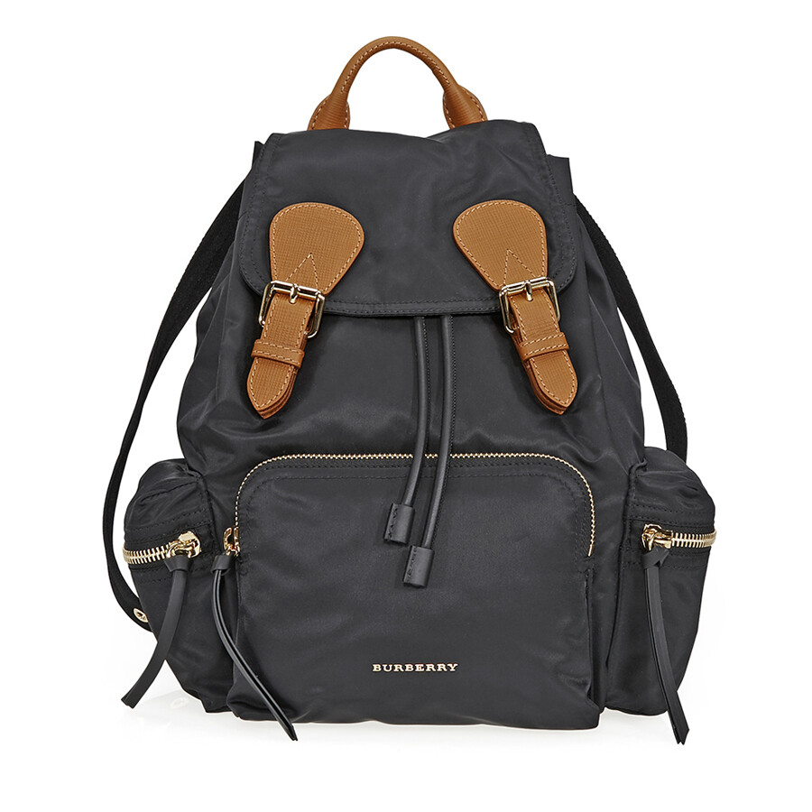 burberry the medium rucksack in technical nylon and leather