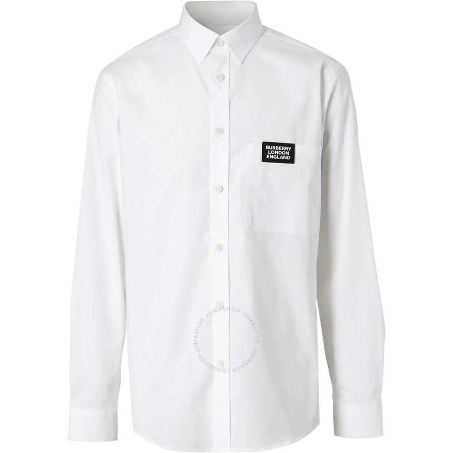 burberry stretch cotton poplin shirt