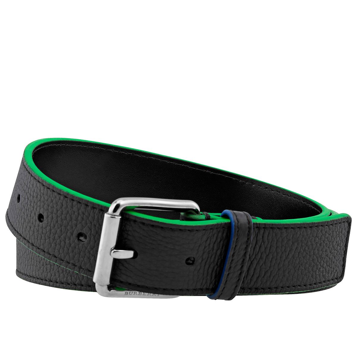 Burberry Men's Neon Green Trim Black 