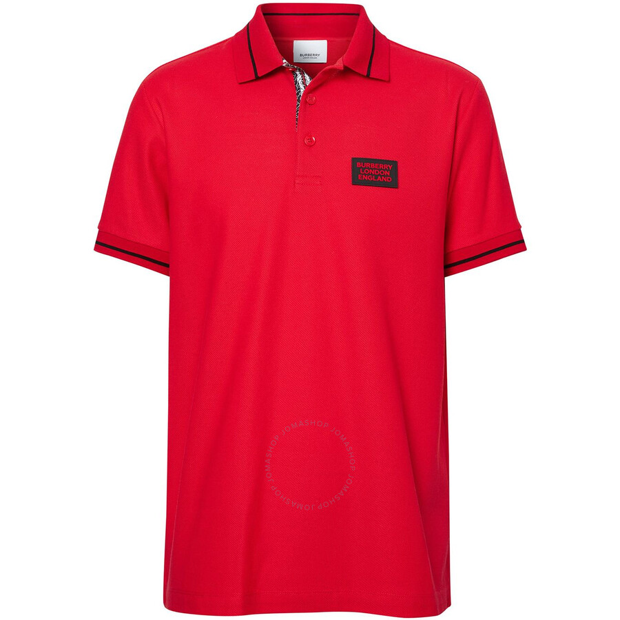 Burberry shirt men red clearance