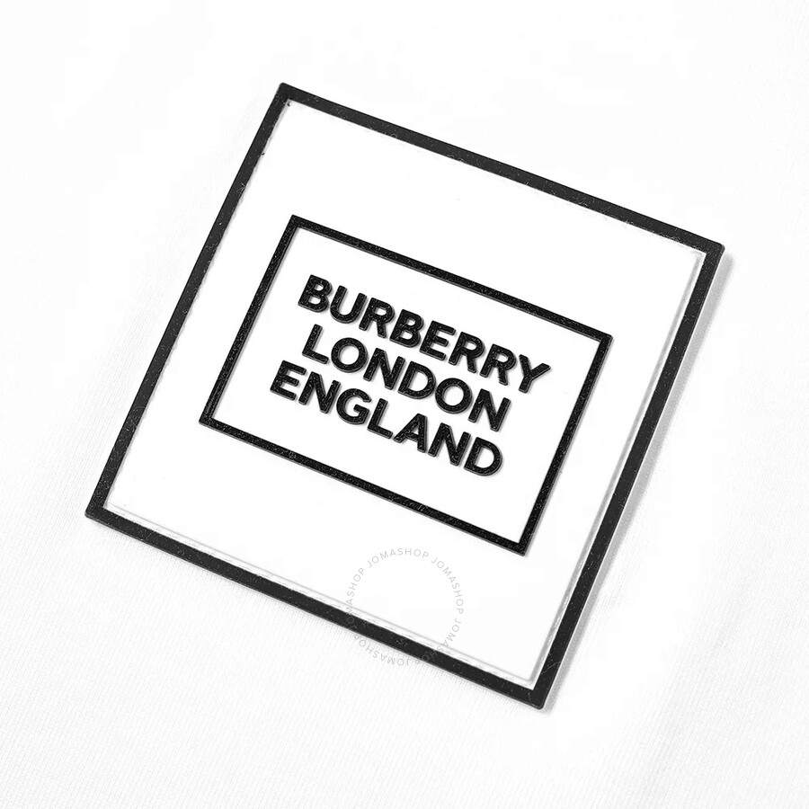Burberry Men S White Karlford Patch Logo Tee Apparel Jomashop