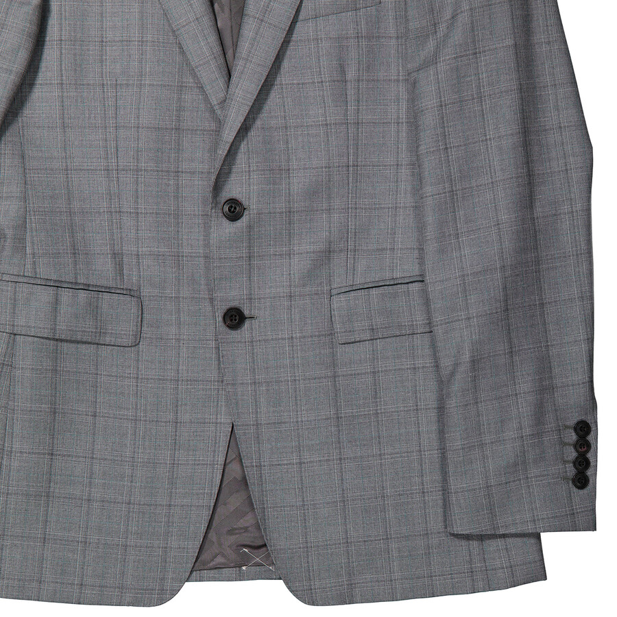 Burberry Mid Grey Melange Millbank 2 Suit Blazer, Brand Size 48R (US