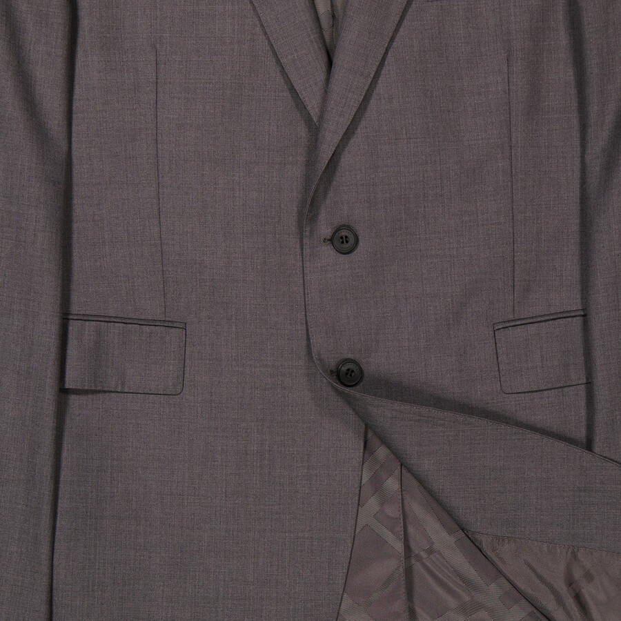 Burberry Mid Grey Melange Millbank Suit Blazer, Brand Size 58L (US Size