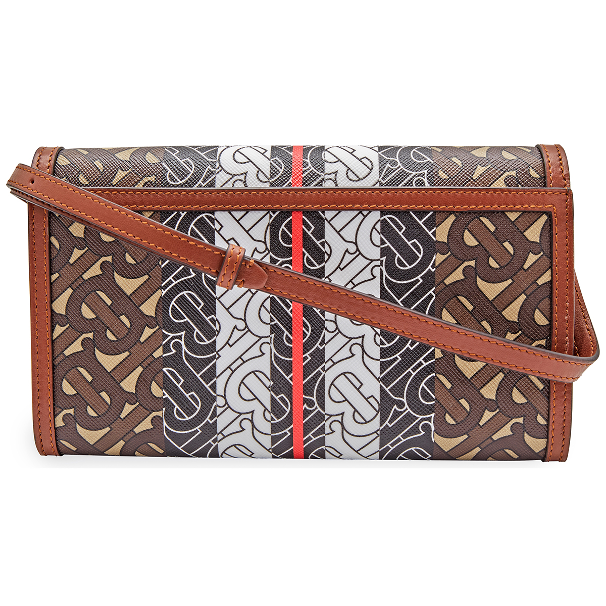 burberry monogram stripe print e canvas backpack