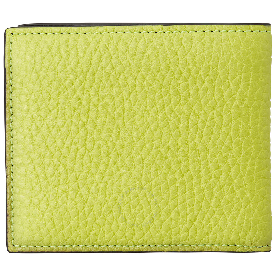 Burberry Neon Yellow Men's Bifold Wallet 4068838 5045552178246