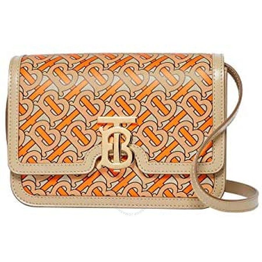 orange burberry bag