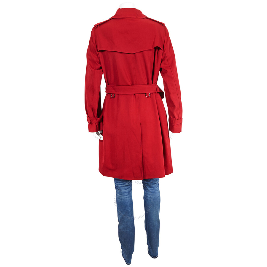 burberry coat red