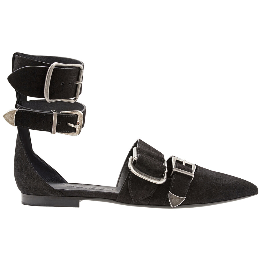 pointed toe ankle strap