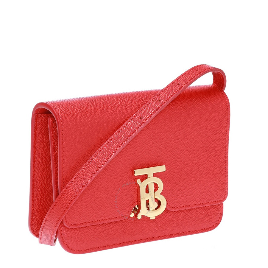 Burberry Red Mini Grainy Leather TB Shoulder Bag 8020611 5045559288313 Handbags