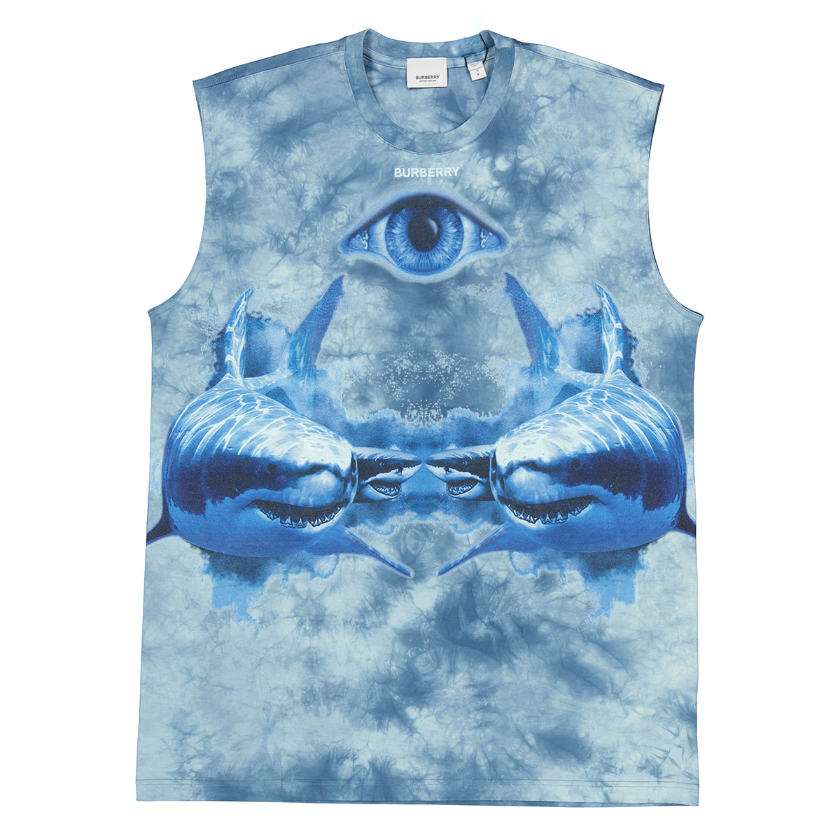 Burberry Denim Print One Shoulder Tank (XS/S) main image 1
