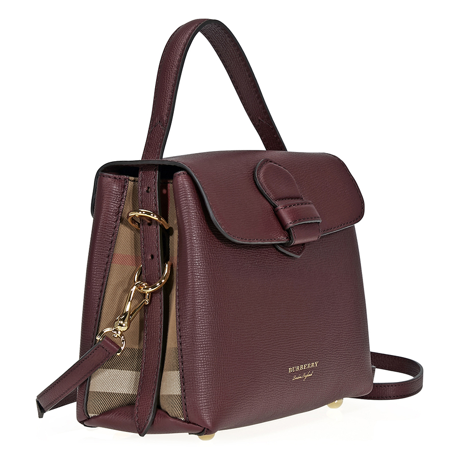 burberry small grainy leather tote bag