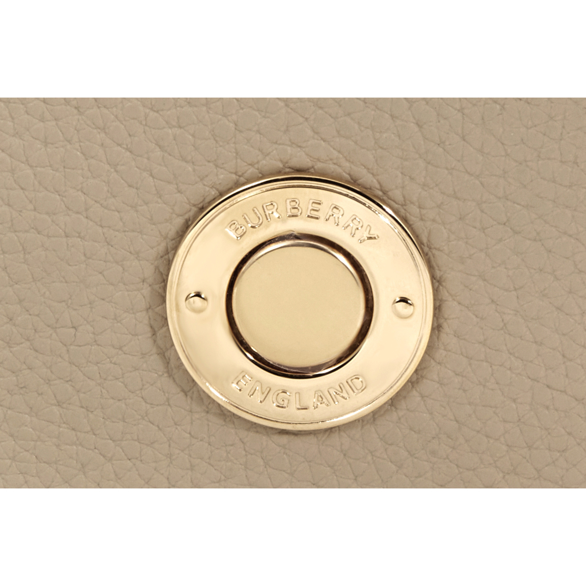 Burberry Small Leather and Vintage Check Crossbody Bag Light Beige