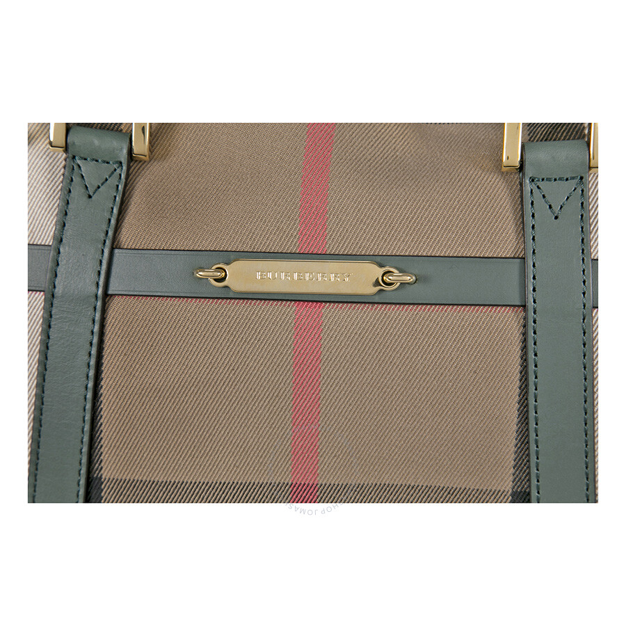 Burberry Small Orchard in Sartorial Bowling Bag Dark Opal Green