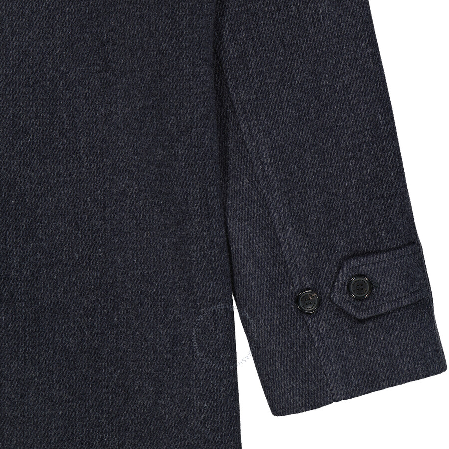 Burberry The Camden Wool Cashmere Blend Car Coat, Brand Size 52 (US