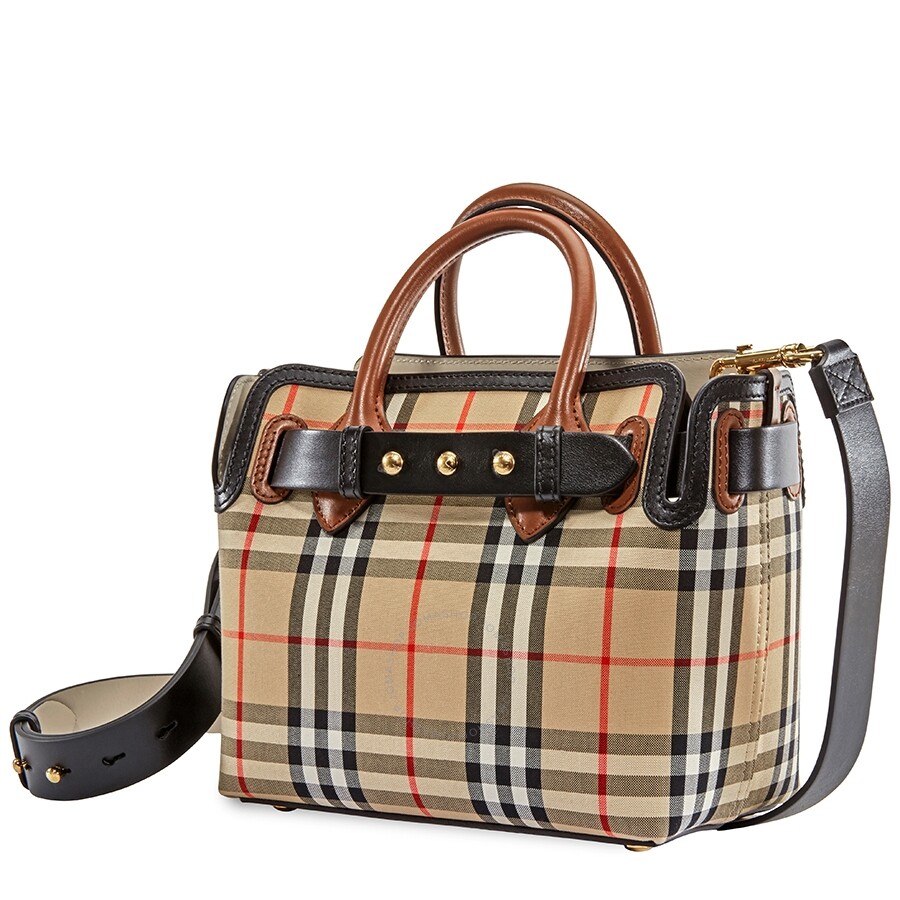 the mini vintage check triple stud belt bag