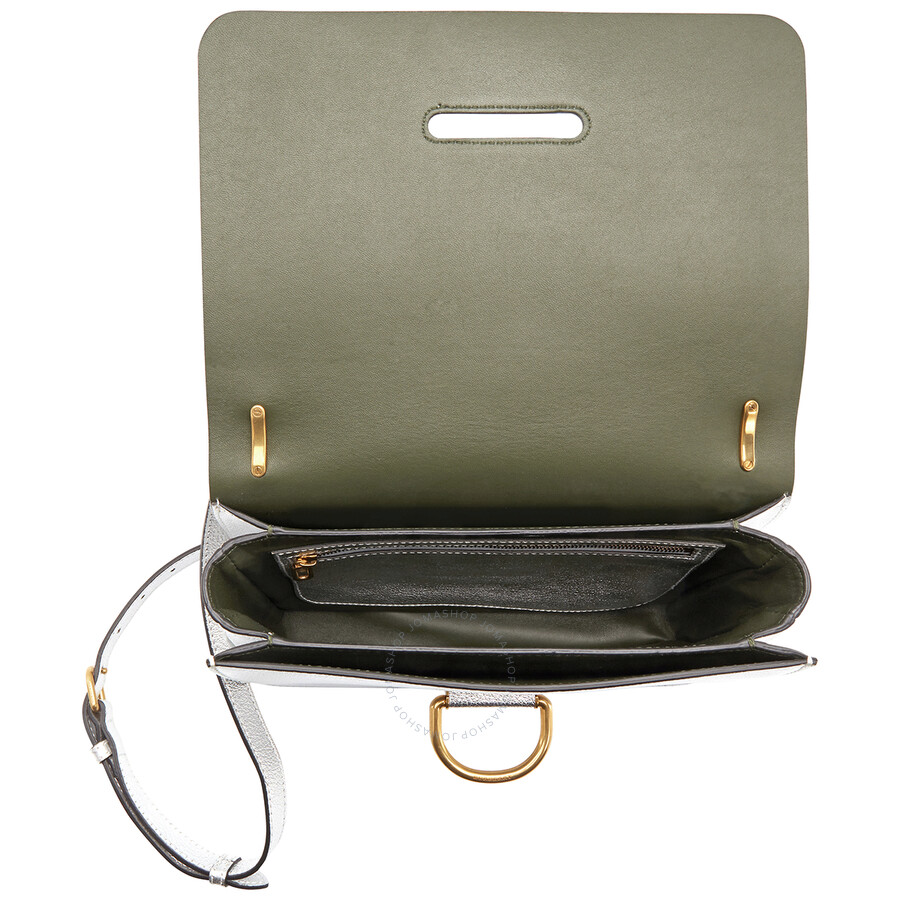 silver burberry bag