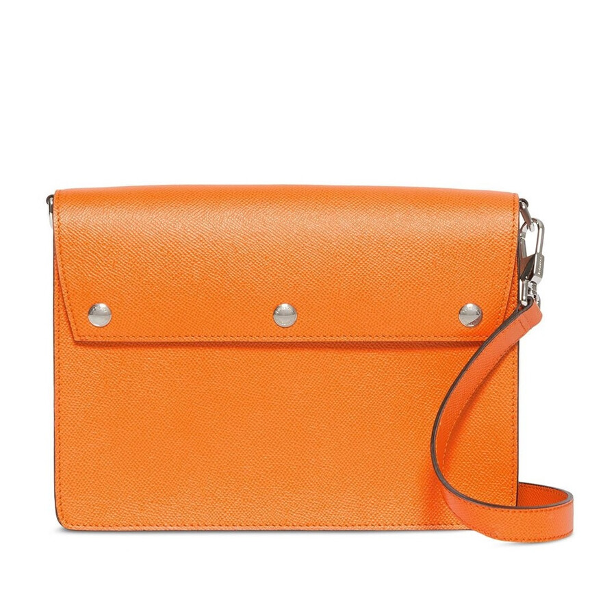 Burberry Triple Stud Crossbody Bag In Grainy LeatherOrange 8018245 5045558982311 Handbags