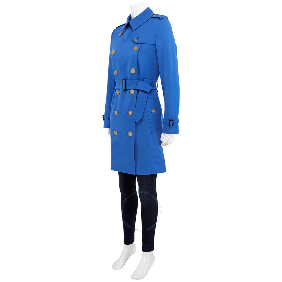 sky blue trench coat